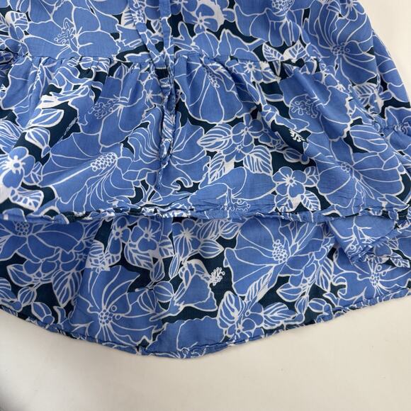 Bali Voile Tropical Dress Floral Wood Button Tie Waist Medium Beach Resort Wear - Picture 11 of 11